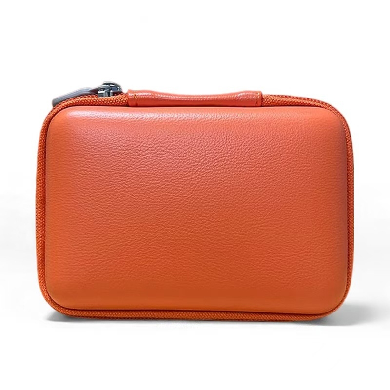 Portatīvā ārējā cietā diska soma, PU āda, EVA karstās presēšanas konstrukcija, izturīga pret triecieniem un putekļiem, datu kabelu uzglabāšanas kastīte