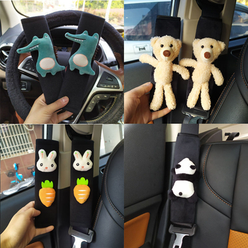 Κάλυμμα ώμου ζώνης αυτοκινήτου - Μαλακό φλάνελ, Χαριτωμένο σχέδιο κινούμενου σχεδίου, Unisex, Χωρίς εξατομίκευση