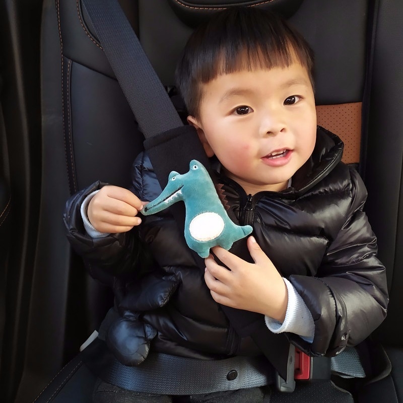 Κάλυμμα ώμου ζώνης αυτοκινήτου - Μαλακό φλάνελ, Χαριτωμένο σχέδιο κινούμενου σχεδίου, Unisex, Χωρίς εξατομίκευση