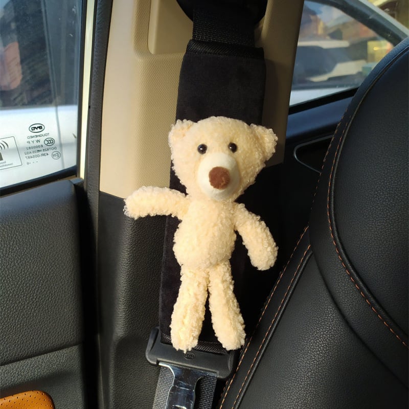 Κάλυμμα ώμου ζώνης αυτοκινήτου - Μαλακό φλάνελ, Χαριτωμένο σχέδιο κινούμενου σχεδίου, Unisex, Χωρίς εξατομίκευση