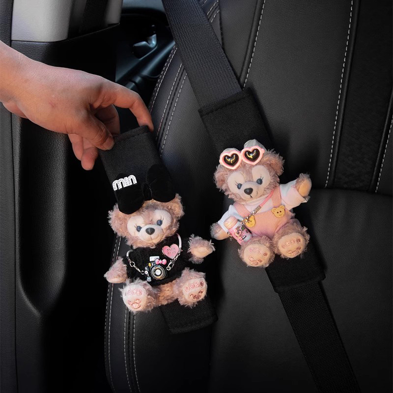 Kryt ramenného bezpečnostného pásu do auta, mäkký a predĺžený, dekoratívny pár od Flower Rainy Night; pôvod: Iné; bez personalizácie