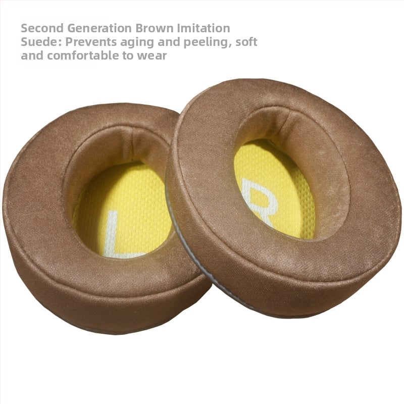 Ādas ausu spilventiņu vāciņi Sennheiser Momentum ausīm (1.–4. paaudze) – kazas āda, slīpi malas