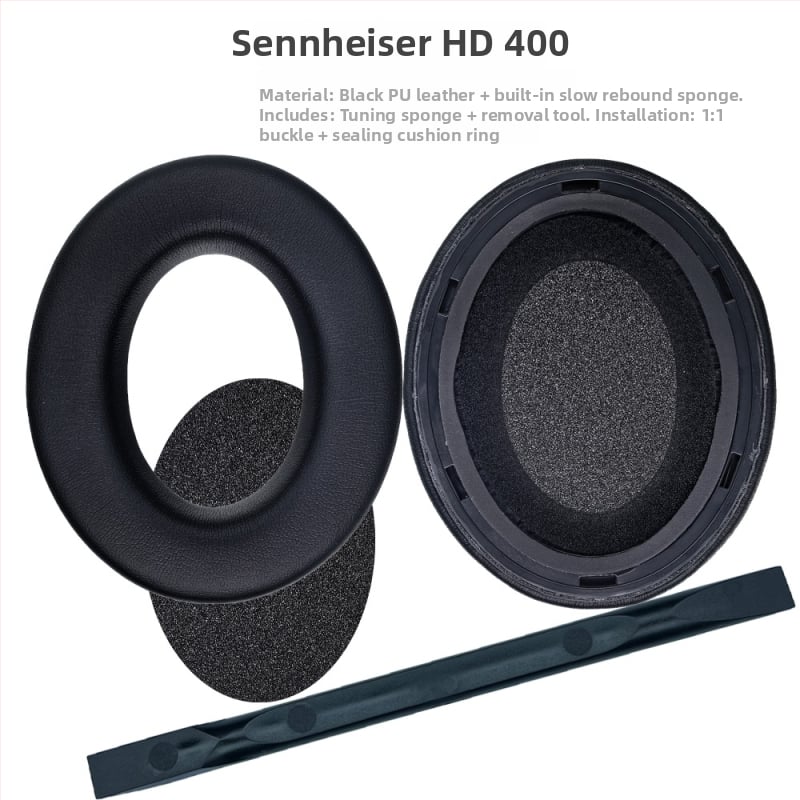 Ādas ausu spilventiņu vāciņi Sennheiser Momentum ausīm (1.–4. paaudze) – kazas āda, slīpi malas