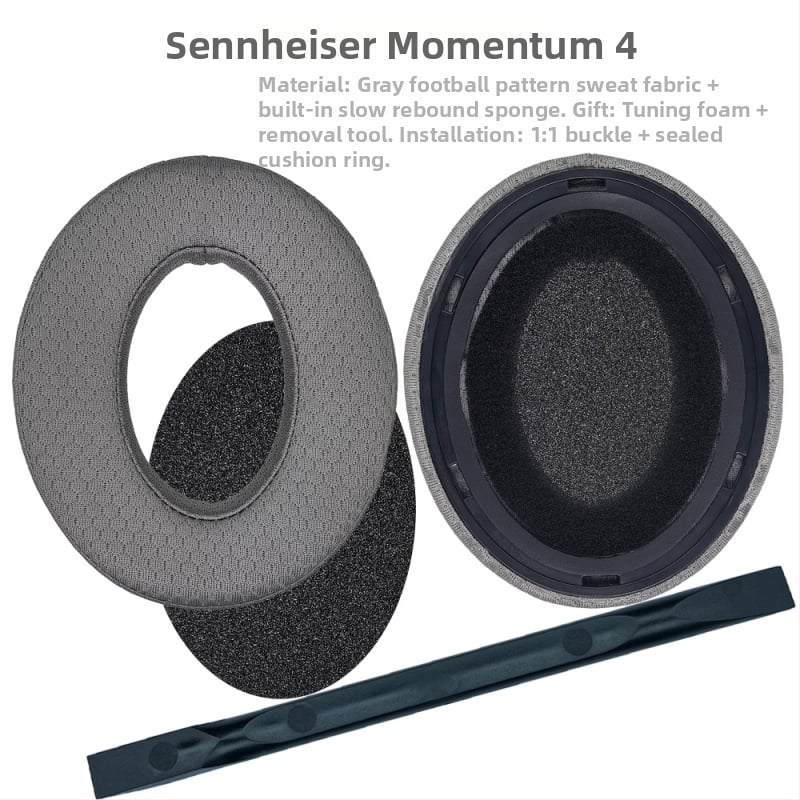 Ādas ausu spilventiņu vāciņi Sennheiser Momentum ausīm (1.–4. paaudze) – kazas āda, slīpi malas