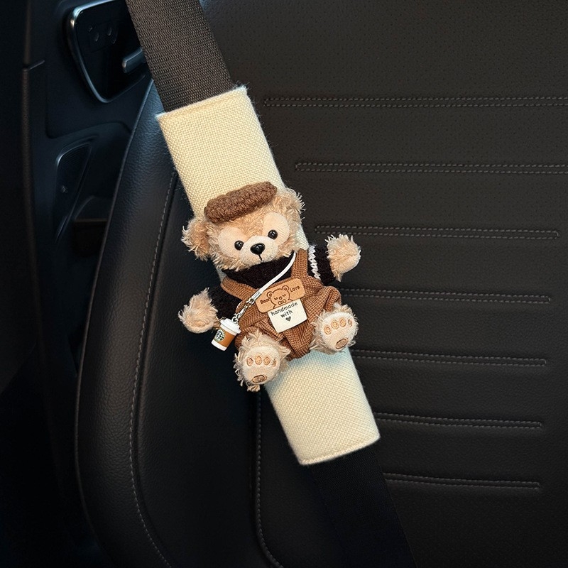 Karikatura dizajn zaštitnika za auto pojas (par) – poliester, 100 g, model Jtmmhj1
