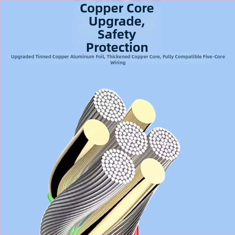 Gona 200W USB-C/Lightning dátový kábel pre zariadenia Apple a Android s rýchlym nabíjaním, TPE materiál