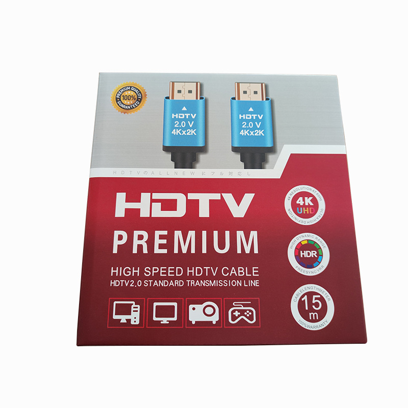 HD-DTV interface kábel pre PC, 4K2K pri 60 Hz, meď bez oxidu, zlaté konektory, šasi z hliníkovej zliatiny, 19+1 jadier