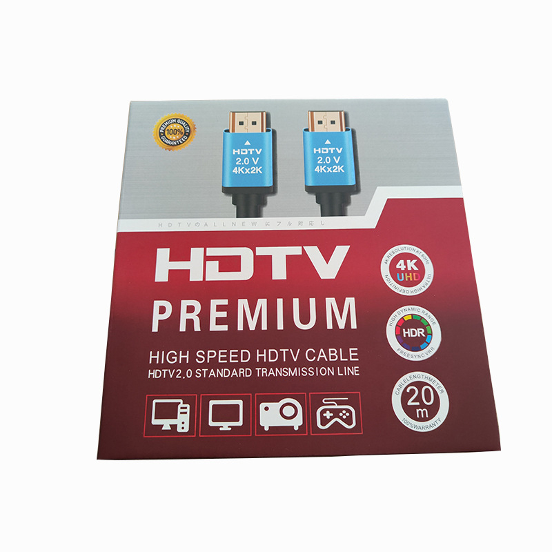 HD-DTV interface kábel pre PC, 4K2K pri 60 Hz, meď bez oxidu, zlaté konektory, šasi z hliníkovej zliatiny, 19+1 jadier