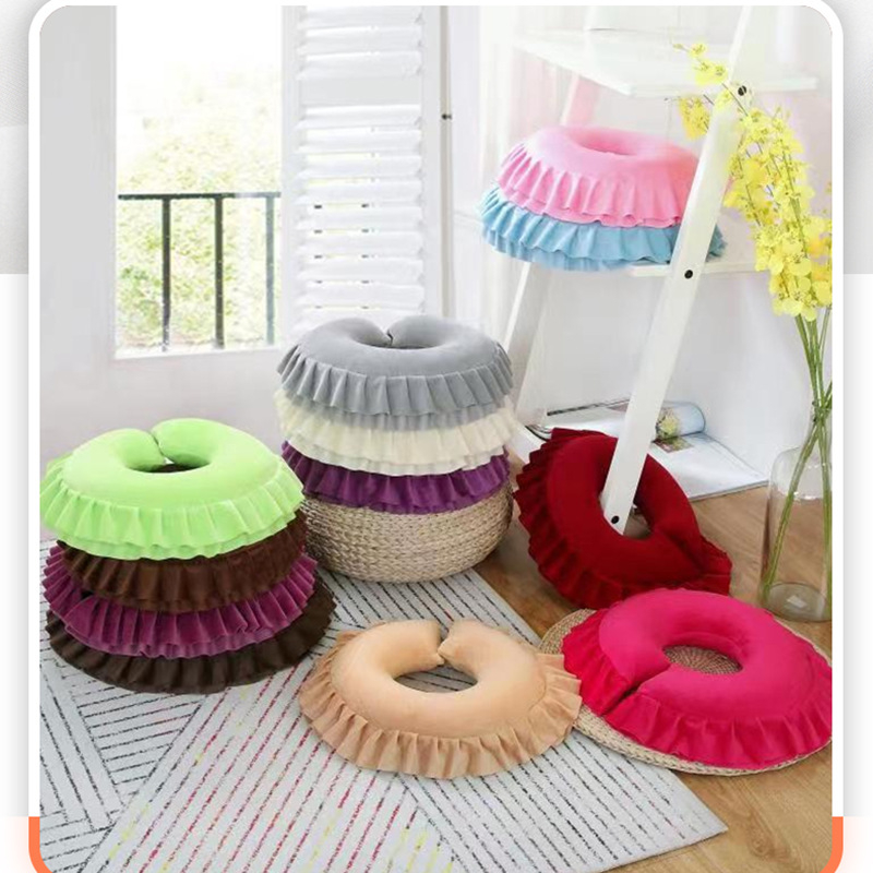 Perna în formă de U din latex pentru adulți, utilizare de o singură persoană, umplere 70% latex, susținere cervicală pentru dormit pe o parte