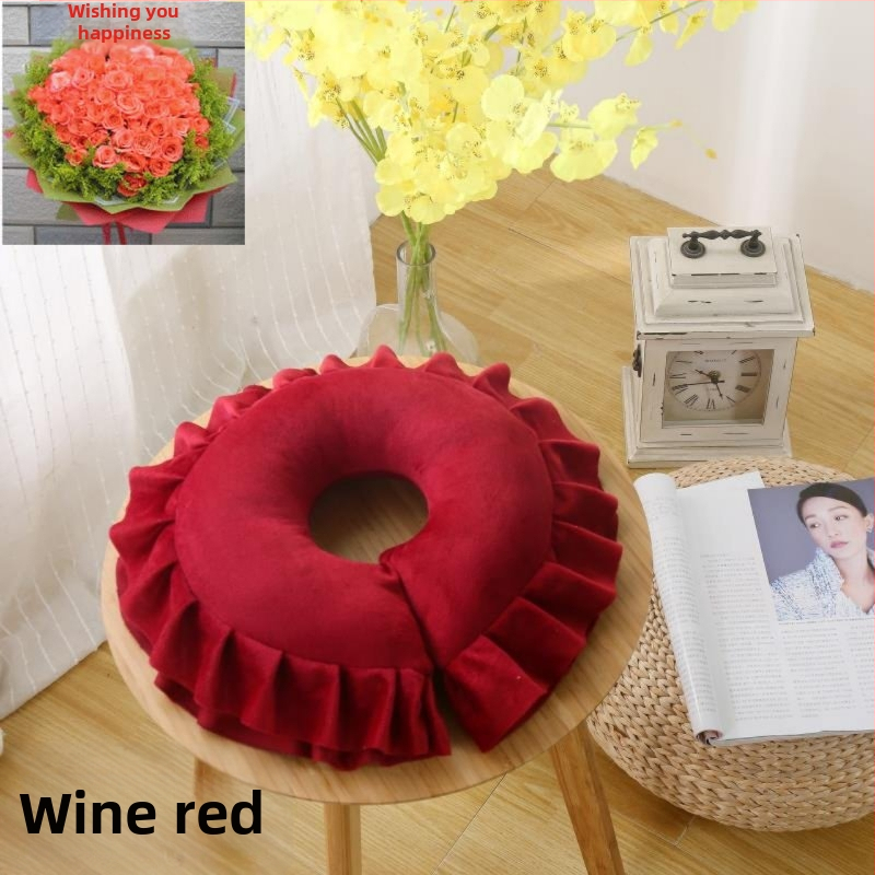 Perna în formă de U din latex pentru adulți, utilizare de o singură persoană, umplere 70% latex, susținere cervicală pentru dormit pe o parte