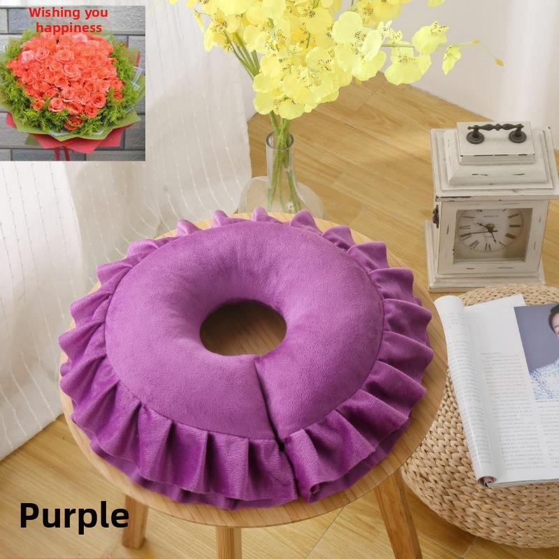 Perna în formă de U din latex pentru adulți, utilizare de o singură persoană, umplere 70% latex, susținere cervicală pentru dormit pe o parte