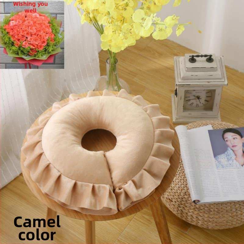 Perna în formă de U din latex pentru adulți, utilizare de o singură persoană, umplere 70% latex, susținere cervicală pentru dormit pe o parte