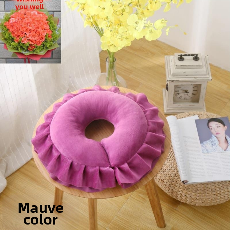 Perna în formă de U din latex pentru adulți, utilizare de o singură persoană, umplere 70% latex, susținere cervicală pentru dormit pe o parte