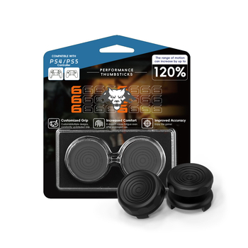 Capete de ridicare joystick PS4/PS5 – Silicona/ABS, Antiderapant, 15 mm și 10 mm, set de 2, 15 g