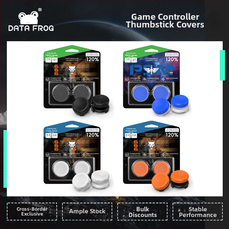 Capete de ridicare joystick PS4/PS5 – Silicona/ABS, Antiderapant, 15 mm și 10 mm, set de 2, 15 g