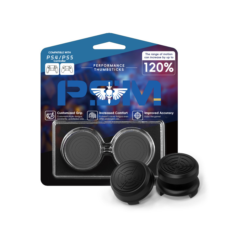 Capete de ridicare joystick PS4/PS5 – Silicona/ABS, Antiderapant, 15 mm și 10 mm, set de 2, 15 g
