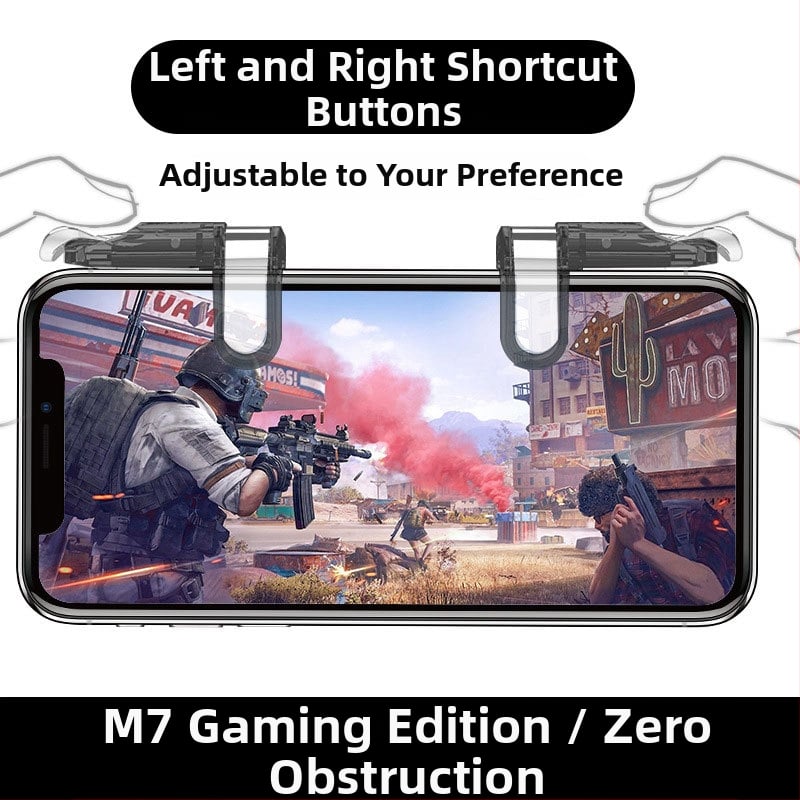 OMALISS M7 ενσύρματο χειριστήριο παιχνιδιών με μηχανικά κουμπιά για smartphones (Μοντέλο: M7; Διασύνδεση: USB; Τύπος σύνδεσης: Καλωδιακή; Δόνηση: Force Feedback; Συμβατά: smartphones)