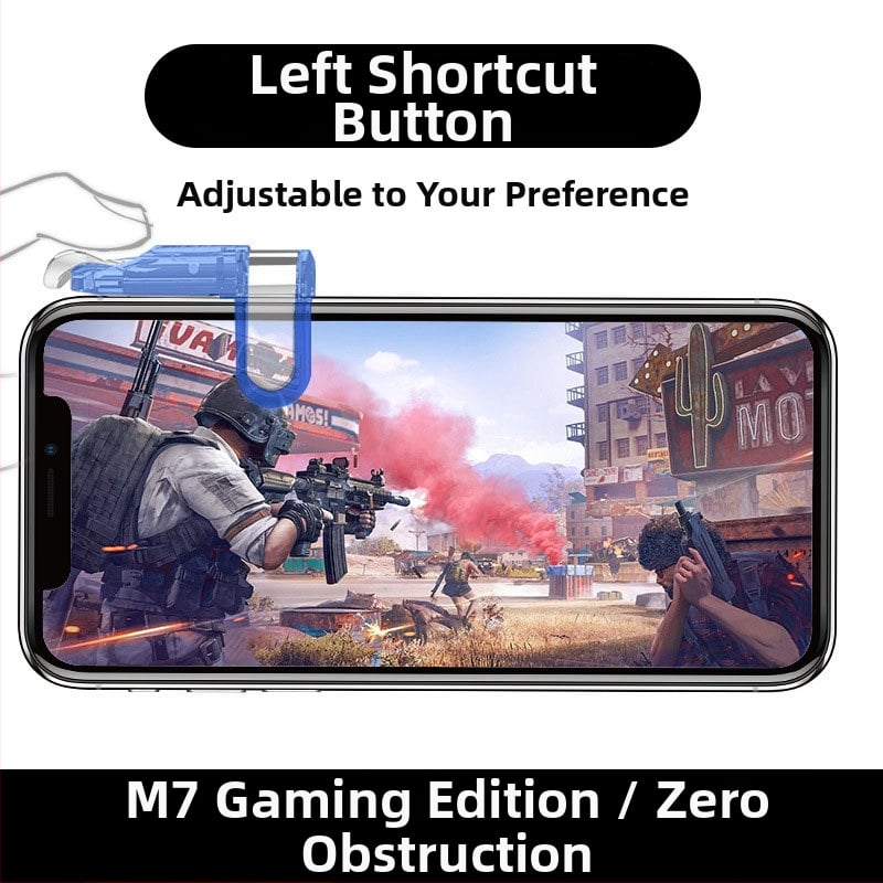 OMALISS M7 ενσύρματο χειριστήριο παιχνιδιών με μηχανικά κουμπιά για smartphones (Μοντέλο: M7; Διασύνδεση: USB; Τύπος σύνδεσης: Καλωδιακή; Δόνηση: Force Feedback; Συμβατά: smartphones)