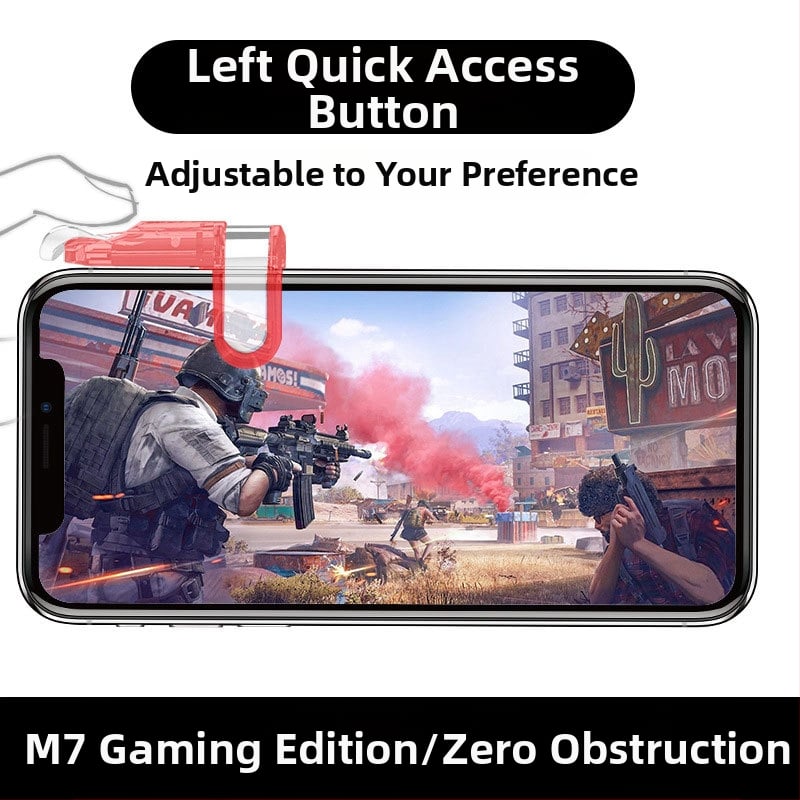 OMALISS M7 ενσύρματο χειριστήριο παιχνιδιών με μηχανικά κουμπιά για smartphones (Μοντέλο: M7; Διασύνδεση: USB; Τύπος σύνδεσης: Καλωδιακή; Δόνηση: Force Feedback; Συμβατά: smartphones)