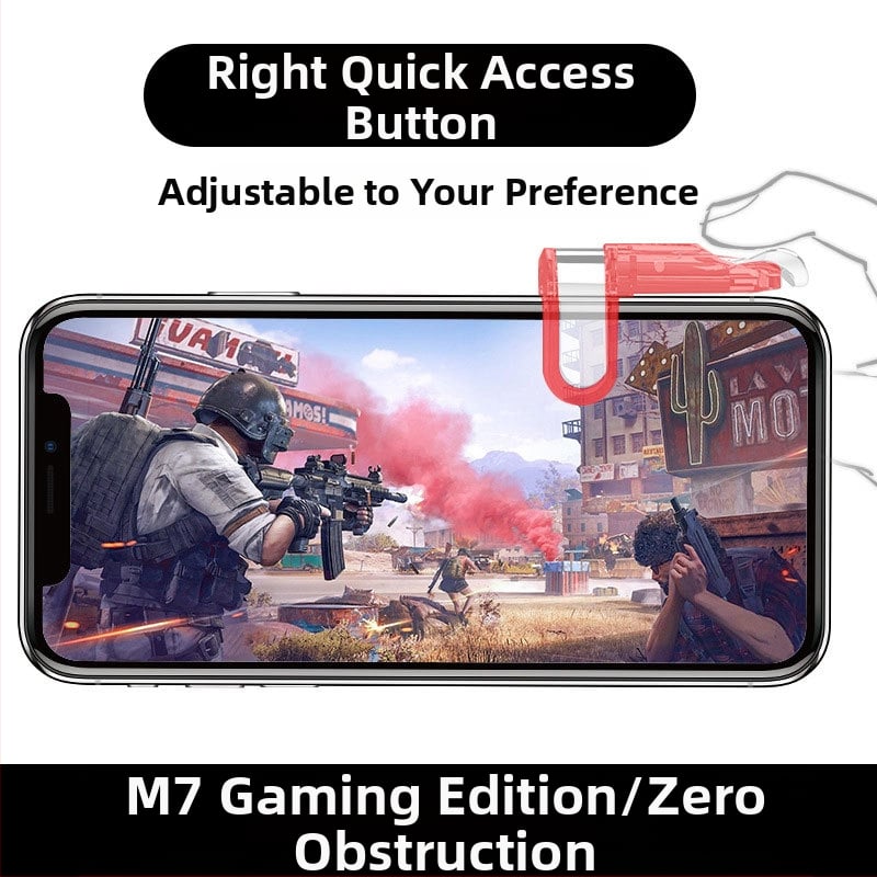 OMALISS M7 ενσύρματο χειριστήριο παιχνιδιών με μηχανικά κουμπιά για smartphones (Μοντέλο: M7; Διασύνδεση: USB; Τύπος σύνδεσης: Καλωδιακή; Δόνηση: Force Feedback; Συμβατά: smartphones)