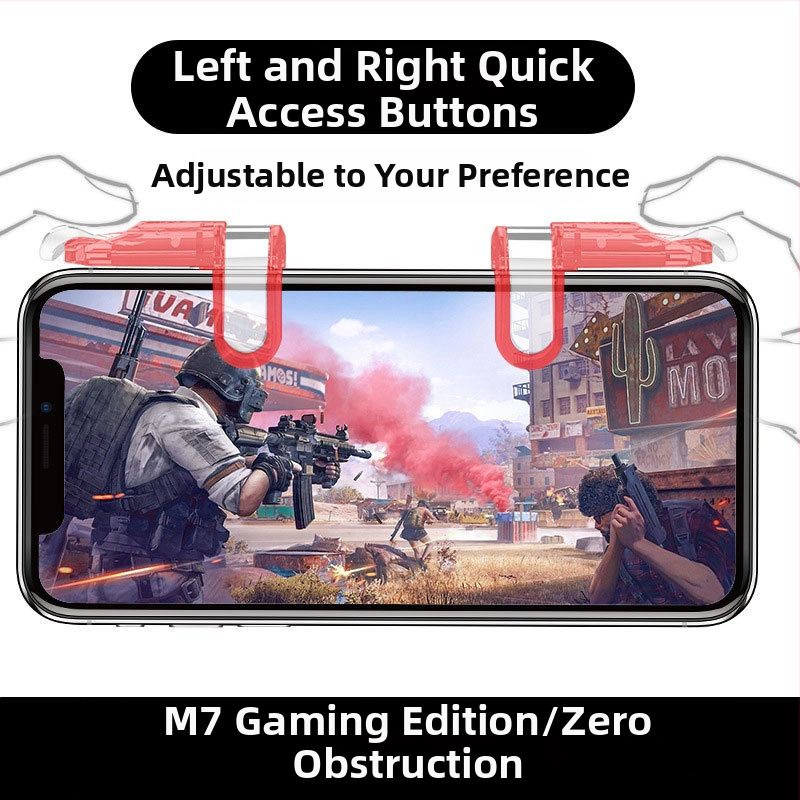 OMALISS M7 ενσύρματο χειριστήριο παιχνιδιών με μηχανικά κουμπιά για smartphones (Μοντέλο: M7; Διασύνδεση: USB; Τύπος σύνδεσης: Καλωδιακή; Δόνηση: Force Feedback; Συμβατά: smartphones)