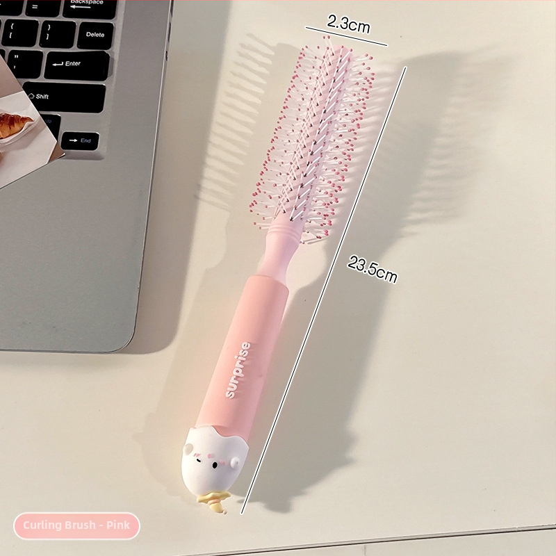 Pieptene portabil anti-static cu pernă de aer pentru păr creț la femei