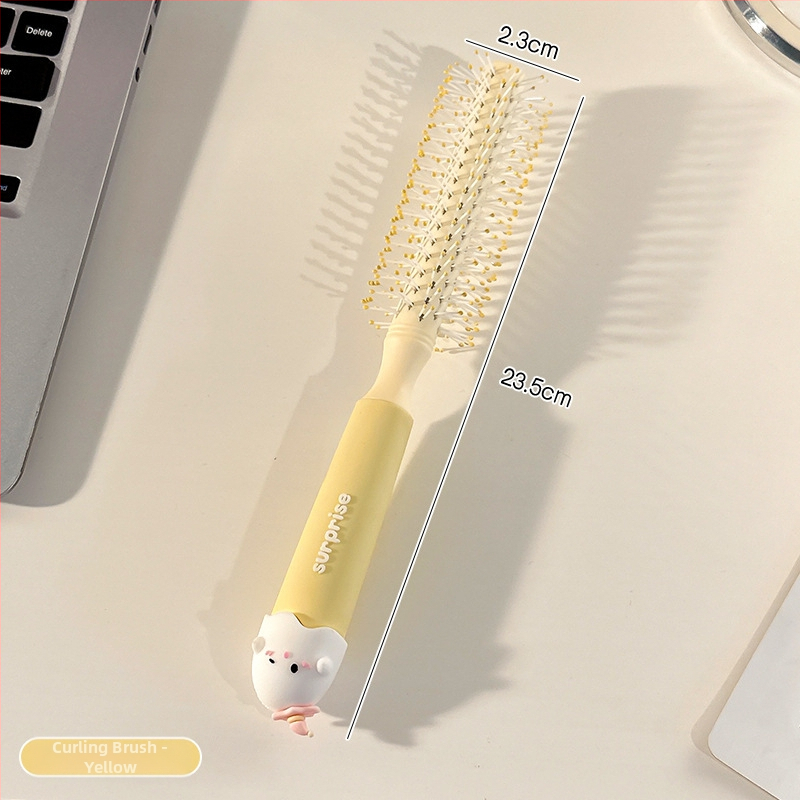 Pieptene portabil anti-static cu pernă de aer pentru păr creț la femei