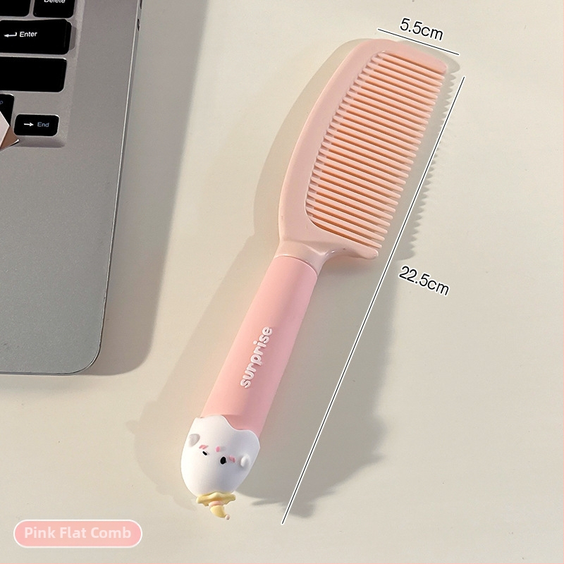 Pieptene portabil anti-static cu pernă de aer pentru păr creț la femei