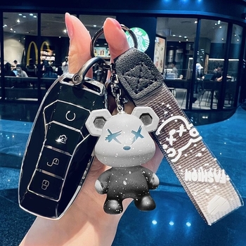 Kućište ključa BYD kompatibilno s Dolphin, Ocean, Leopard, Song Plus, Qin, DM-i, Han EV, Yuan Pro; Materijal TPU; Stil Trend; Personalizacija dostupna