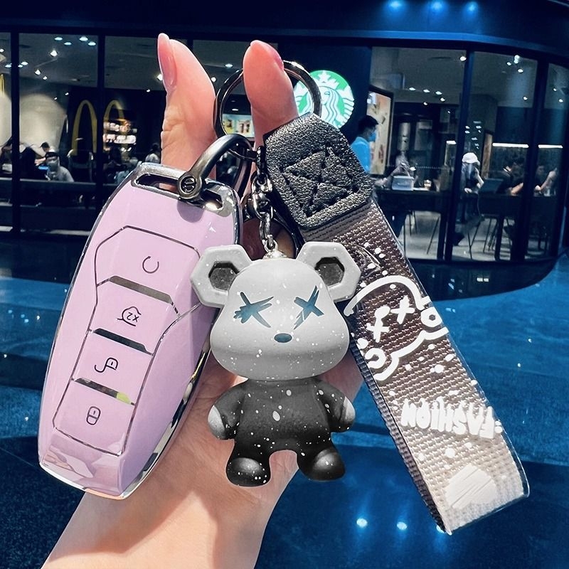Kućište ključa BYD kompatibilno s Dolphin, Ocean, Leopard, Song Plus, Qin, DM-i, Han EV, Yuan Pro; Materijal TPU; Stil Trend; Personalizacija dostupna