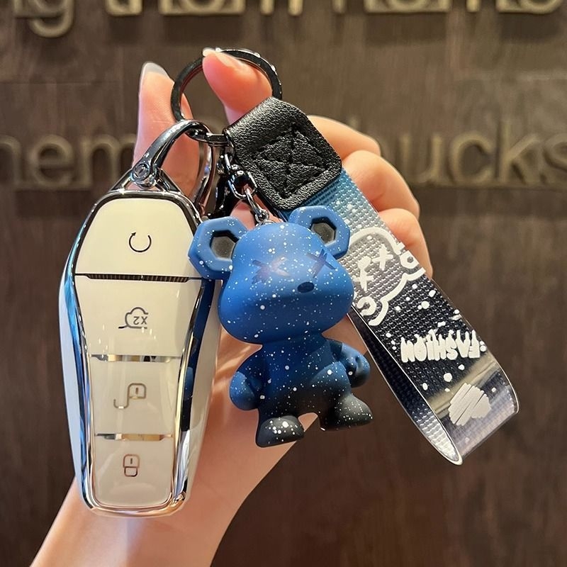 Kućište ključa BYD kompatibilno s Dolphin, Ocean, Leopard, Song Plus, Qin, DM-i, Han EV, Yuan Pro; Materijal TPU; Stil Trend; Personalizacija dostupna