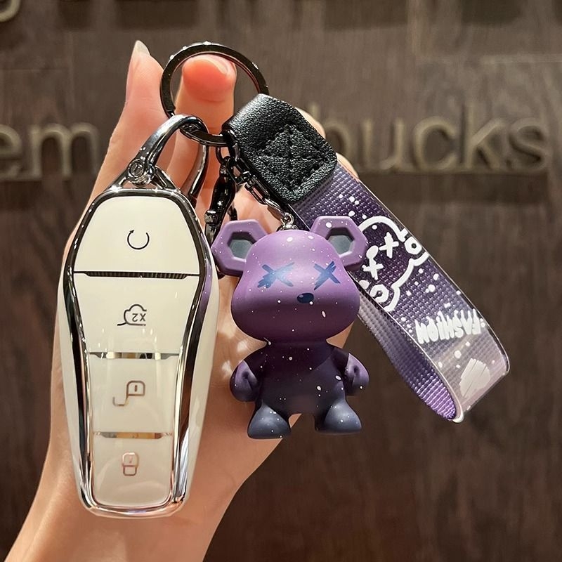 Kućište ključa BYD kompatibilno s Dolphin, Ocean, Leopard, Song Plus, Qin, DM-i, Han EV, Yuan Pro; Materijal TPU; Stil Trend; Personalizacija dostupna
