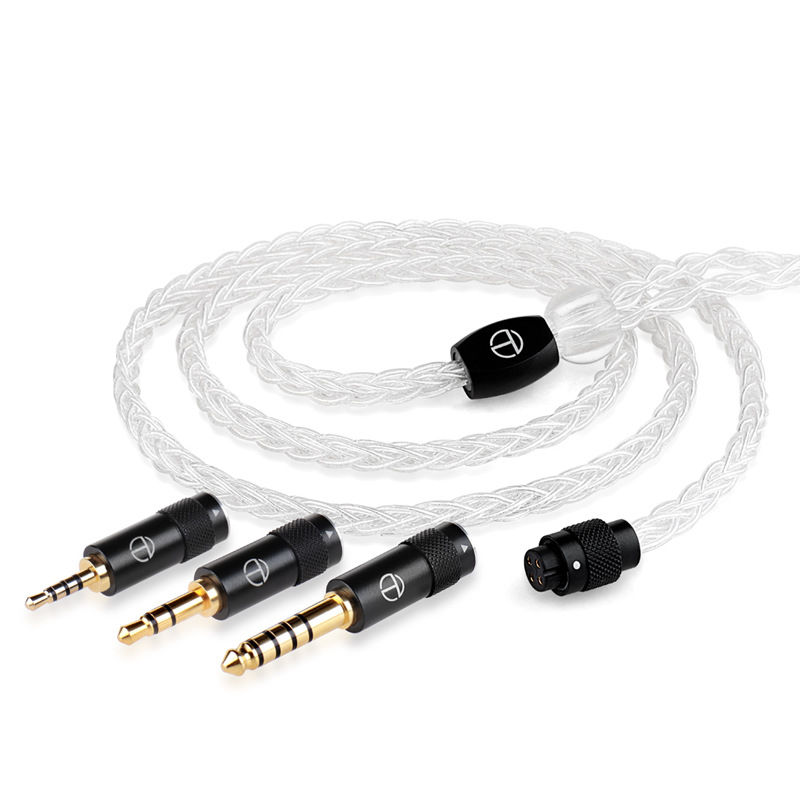 Cablu audio Trn T3 Pro – nucleu din fir de argint Sterling, fir de argint Sterling, mufă audio înlocuibilă, 20 g