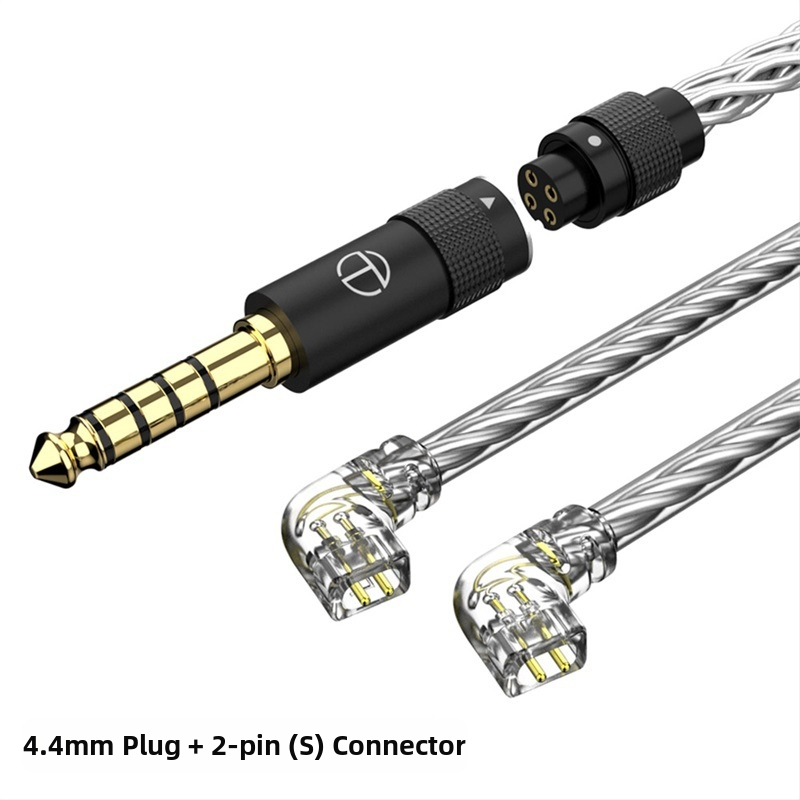 Cablu audio Trn T3 Pro – nucleu din fir de argint Sterling, fir de argint Sterling, mufă audio înlocuibilă, 20 g