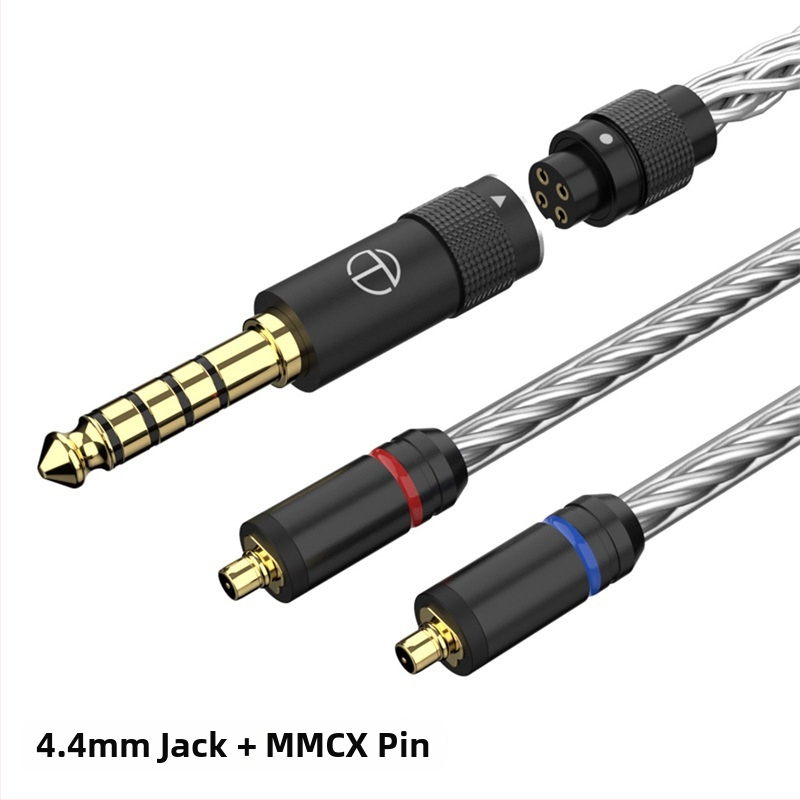 Cablu audio Trn T3 Pro – nucleu din fir de argint Sterling, fir de argint Sterling, mufă audio înlocuibilă, 20 g