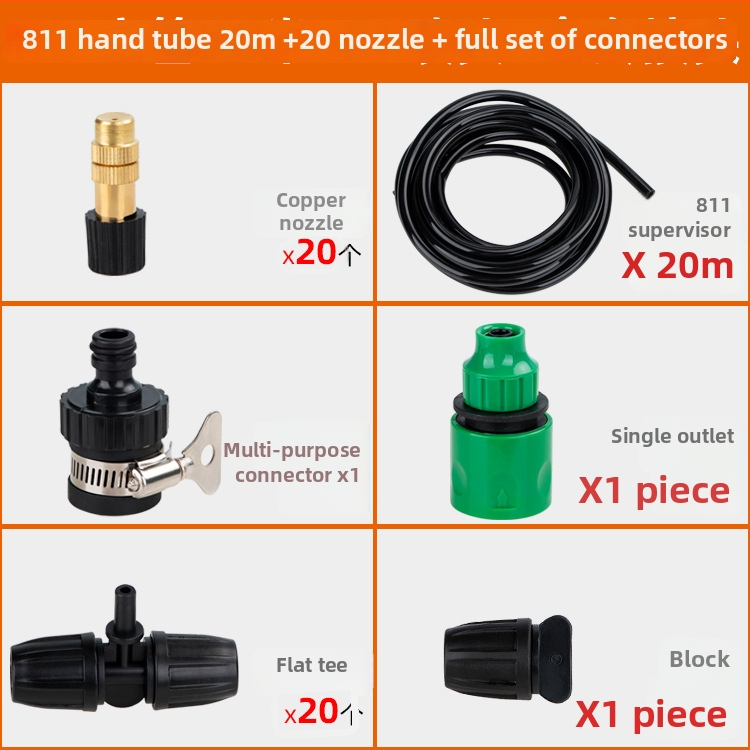 Duza atomizată, seria microaspersor pentru irigarea grădinii și a serelor, din plastic