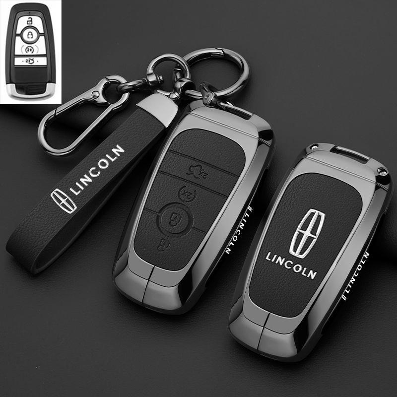 Lincoln Adventurer, Navigator és Aviator kulcstartó tok — cinkötvözet, retro stílus, kompatibilis a 24/25 modelllel