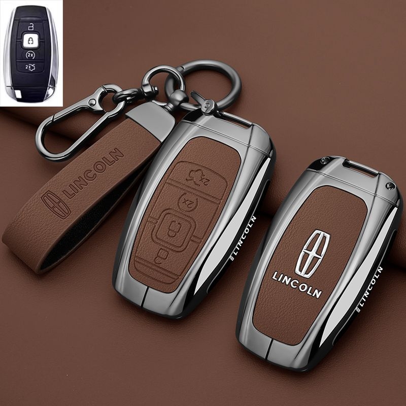 Lincoln Adventurer, Navigator és Aviator kulcstartó tok — cinkötvözet, retro stílus, kompatibilis a 24/25 modelllel