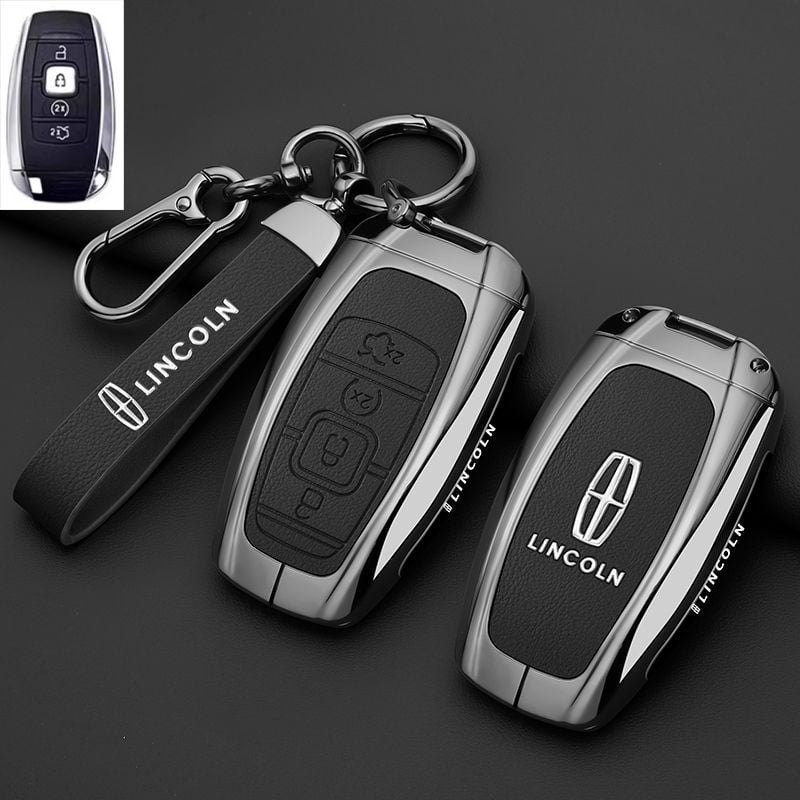 Lincoln Adventurer, Navigator és Aviator kulcstartó tok — cinkötvözet, retro stílus, kompatibilis a 24/25 modelllel