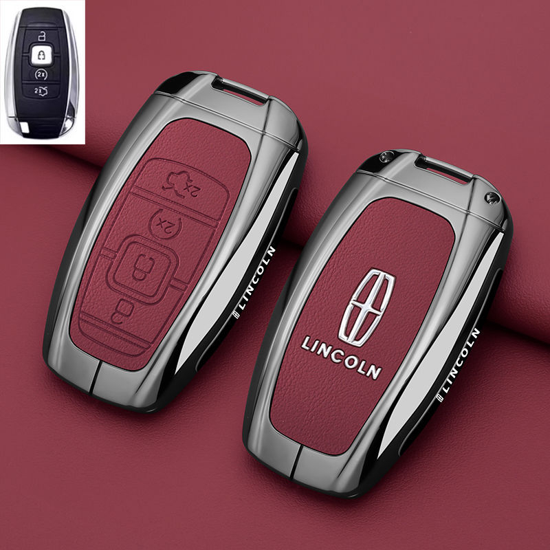 Lincoln Adventurer, Navigator és Aviator kulcstartó tok — cinkötvözet, retro stílus, kompatibilis a 24/25 modelllel