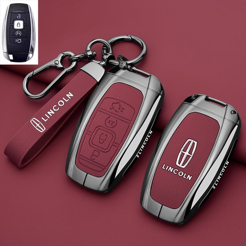 Lincoln Adventurer, Navigator és Aviator kulcstartó tok — cinkötvözet, retro stílus, kompatibilis a 24/25 modelllel