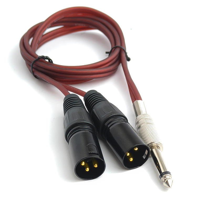 Cablu audio XLR, conectori platiți cu aur, nucleu din cupru pur, cablu OFC, pentru mixer/amplificator