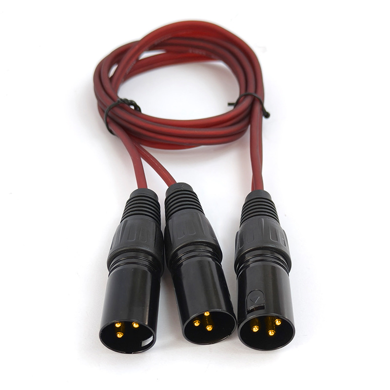 Cablu audio XLR, conectori platiți cu aur, nucleu din cupru pur, cablu OFC, pentru mixer/amplificator