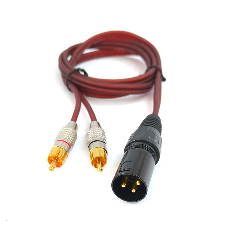 Cablu audio XLR, conectori platiți cu aur, nucleu din cupru pur, cablu OFC, pentru mixer/amplificator