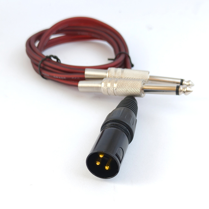 Cablu audio XLR, conectori platiți cu aur, nucleu din cupru pur, cablu OFC, pentru mixer/amplificator