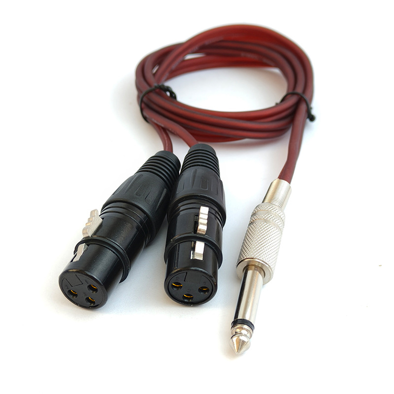 Cablu audio XLR, conectori platiți cu aur, nucleu din cupru pur, cablu OFC, pentru mixer/amplificator