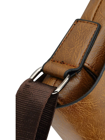 Vyrų pečių rankinė - PU oda, vidinė danga poliesterio ir medvilnės, Yupa Luggage Factory, 2025 m. pavasaris, poilsio kelionėms