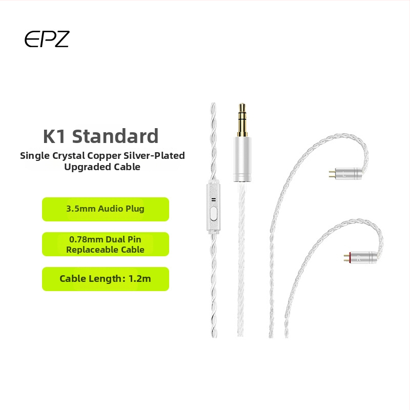 Epz Upgrade Line audio kábel, strieborná povrchová úprava, pre digitálne zariadenia