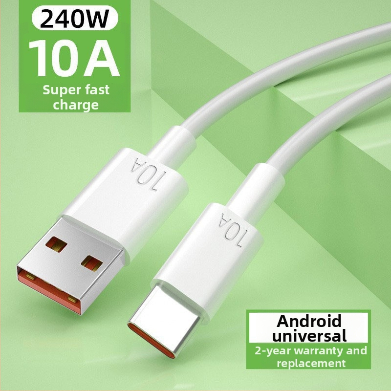 Καλώδιο USB-C γρήγορης φόρτισης — συνδετήρας Type-C, μέγιστο 10A, υλικό TPE, πιστοποίηση 3C 2025260907000056