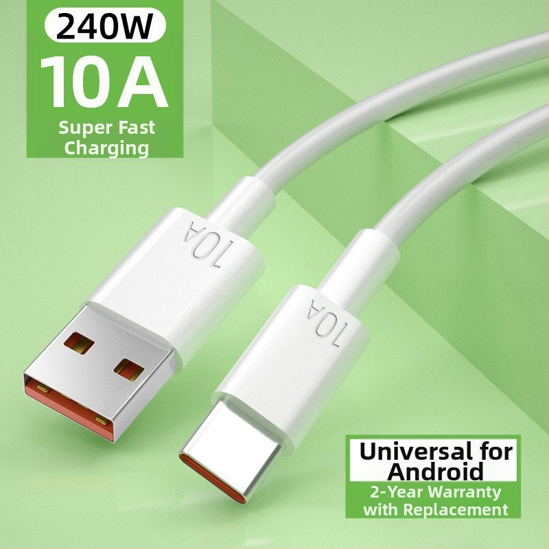 Καλώδιο USB-C γρήγορης φόρτισης — συνδετήρας Type-C, μέγιστο 10A, υλικό TPE, πιστοποίηση 3C 2025260907000056